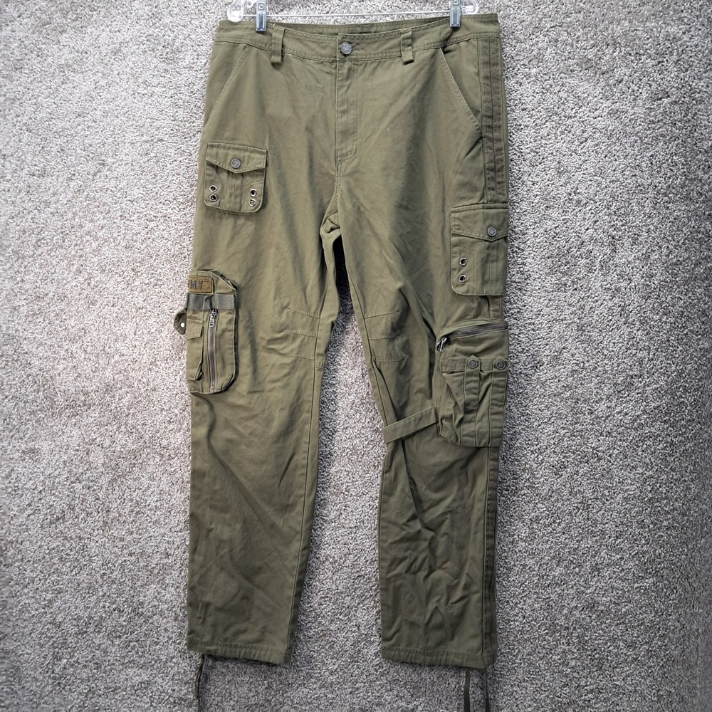 Free Knight Mens Olive Green Tactical‎ Cargo Pants Military Army Utility Size 36